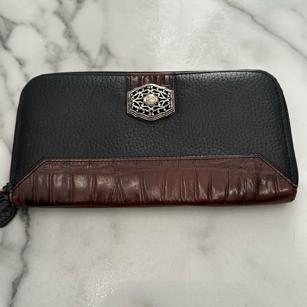 Brighton Leather Zip Around Wallet